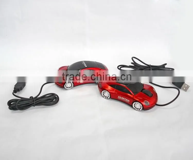 Computer Laptop USB Wired Car Shaped Gift Mouse with LED