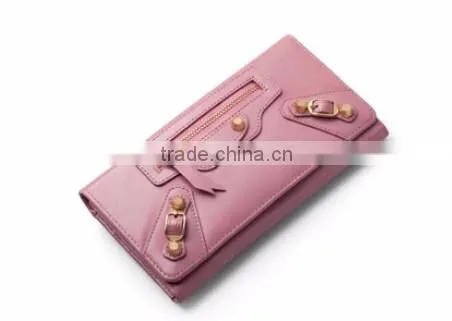 2016 cheap handmade PU leather wallet ladies wallets from China