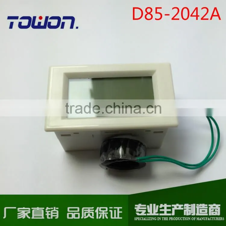 White cover D85-2042A AC80-300V 100A amp volt combo meter with 100A current transformer