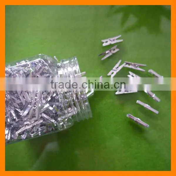 Silver Electroplate Plastic Clip
