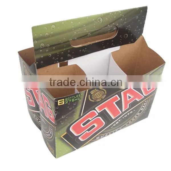 Six Bottles Corrugated Cardboard Beer Boxes
