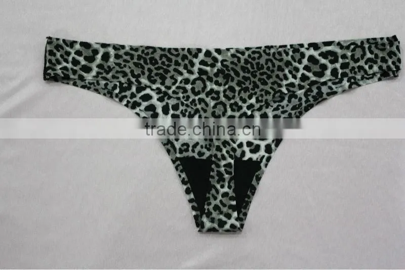 Hot Elegant Leopard Print Seamless G string Ladies Underwear Manufacturers