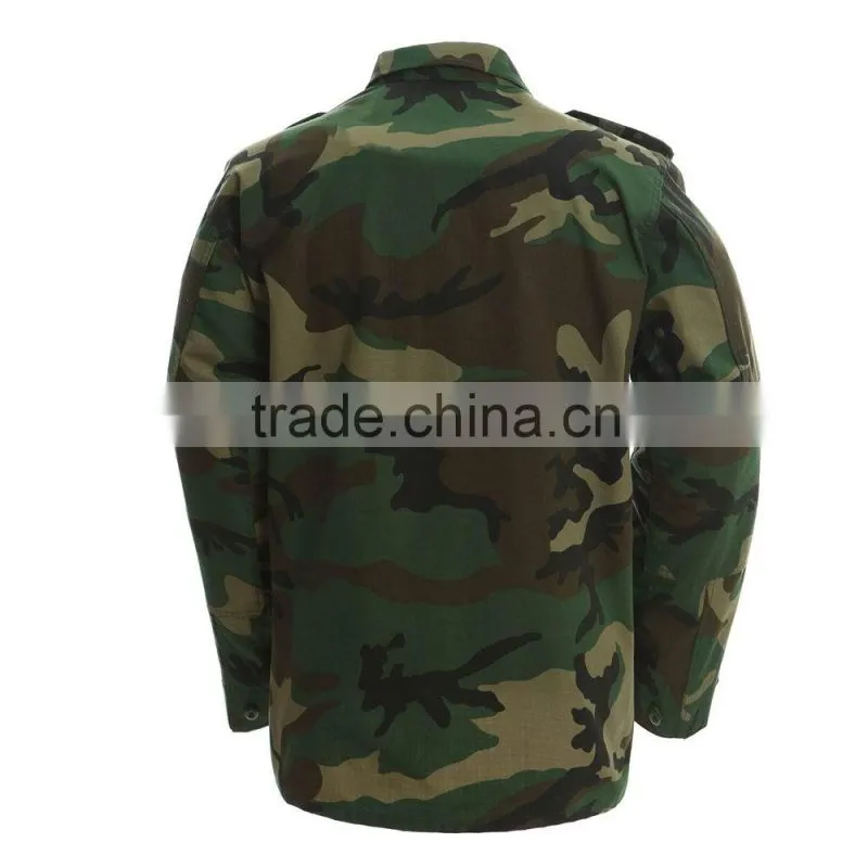 Wholesale woodland camouflage bdu military uniform