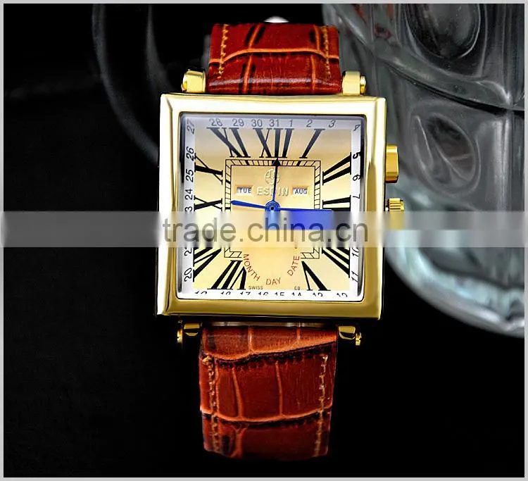 New Products Men Wrist Watch Wholesale china watch thin quartz stainless steel back watch