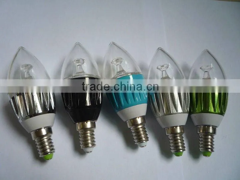 E12/E14/E27 LED Flicker Flame Candle Light Bulb,85~265V