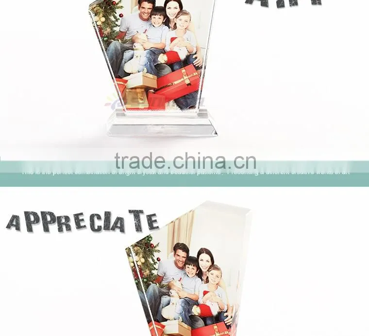 Sunmeta sublimation photo frame heat transfer printing glass wedding photos BSJ11