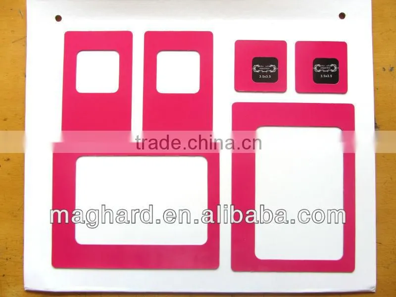 Magnetic paper photo frame set