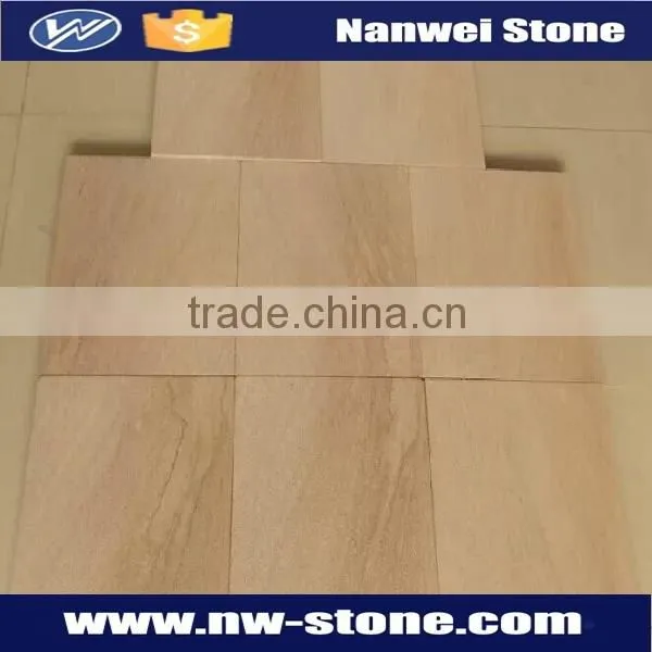 Yellow / Beige Sandstone,Bush Hammered Surface Finishing and Sandstone Type Mint Sandstone