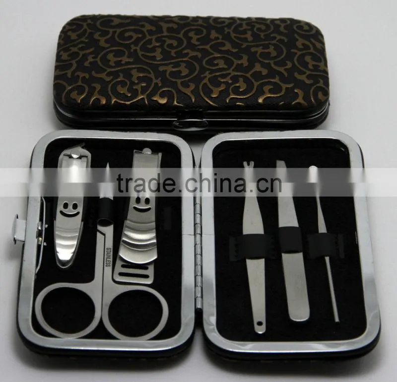 NEW 1SET(6pcs) Nail Care Manicure Pedicure Set Travel Scissors Grooming Kit Tool