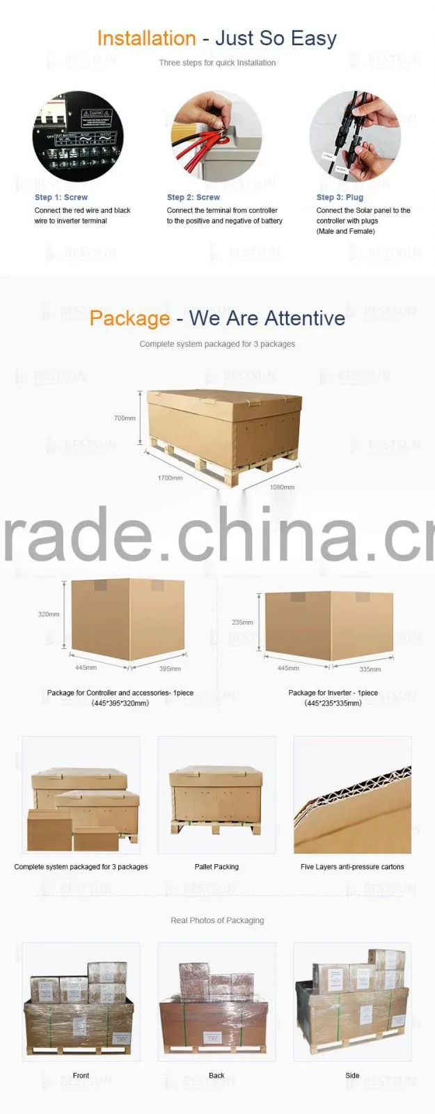2016 hot sale 3000w portable home solar power generator