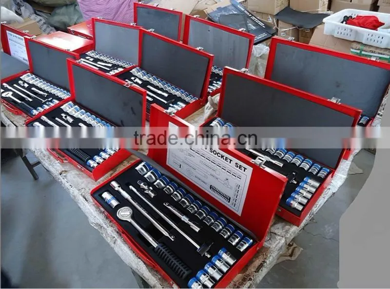 24PCS 1/2"Dr. 50BV30 high-quality material universal joint metal box chrome vanadium Material socket set (KS-4024AA-R12)