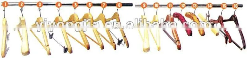 various kinds of wooden hanger for home and hotel/different kinds of hotel