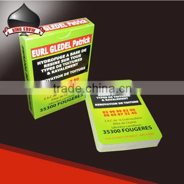 custom 300 gsm paper playing cards for promotional advertising