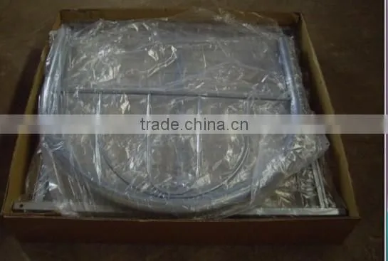 silver grey single metal beds/good school furniture metal dormitory beds