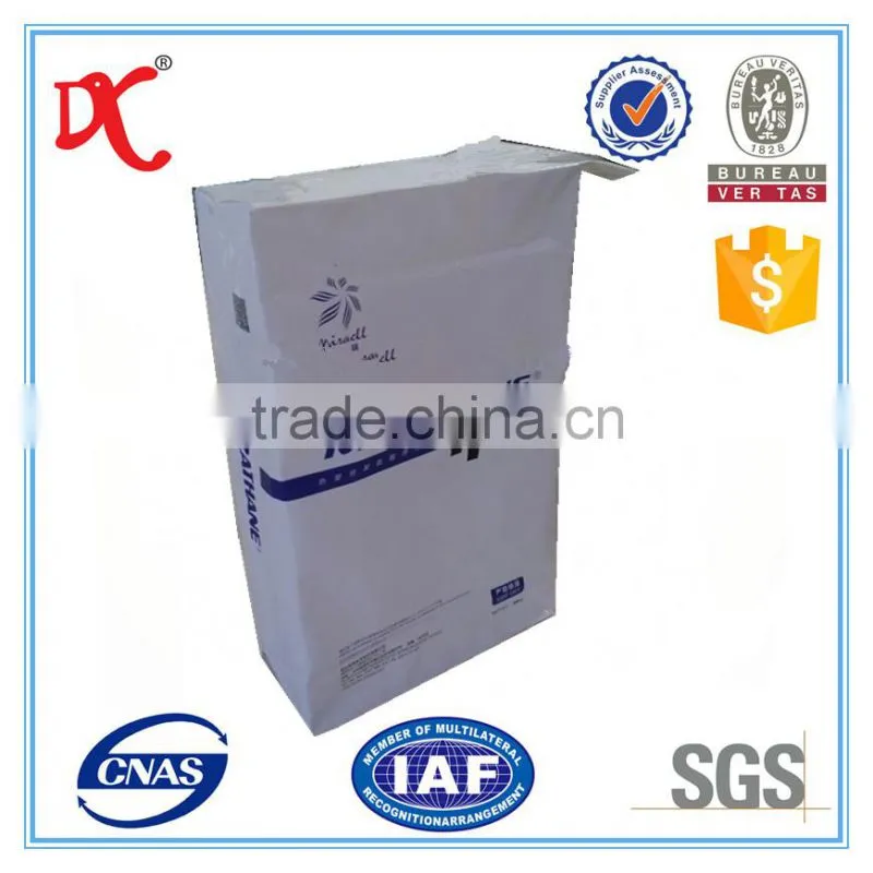 industrial use valve plastic PE bag for packing resin