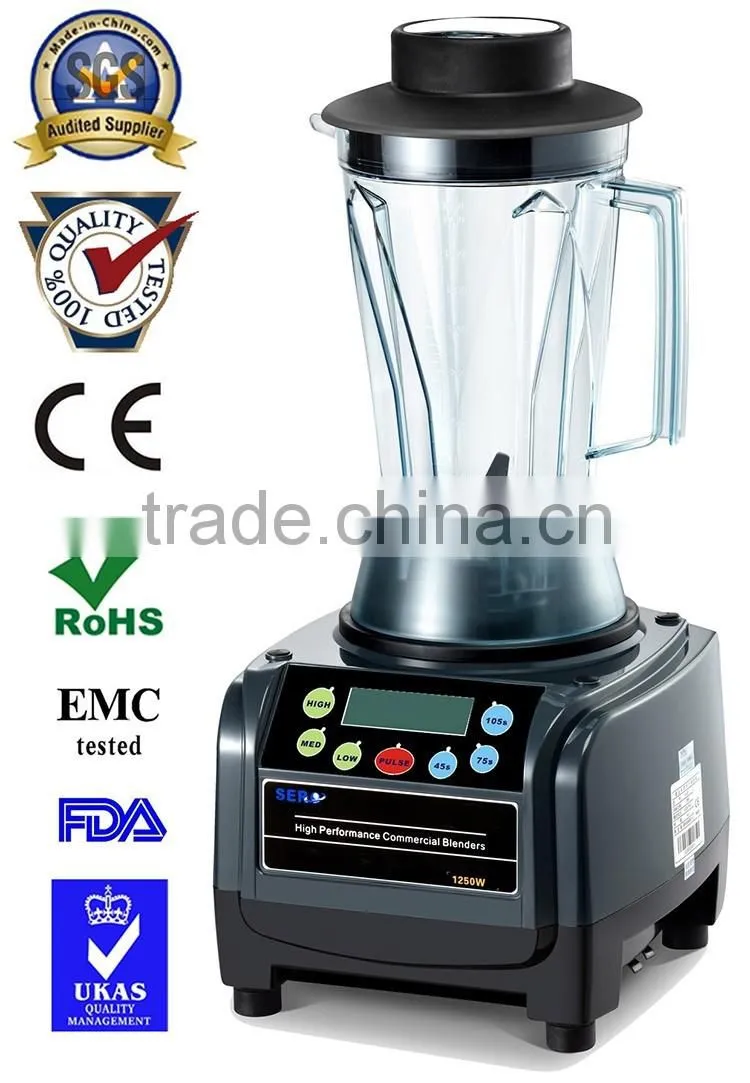 1250W CE/ETL high performance multi-function electric commercial juice stick blender mixer food processor