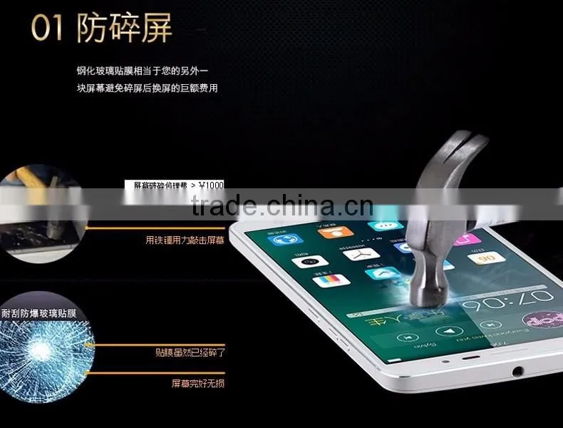 Popular Anti Scratch Wholesale Tempered Glass Packing Screen Protector For Vivo X6