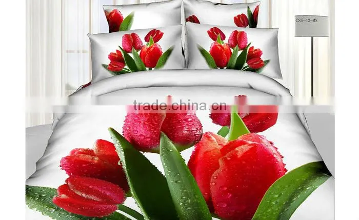 Panel print bedding sets
