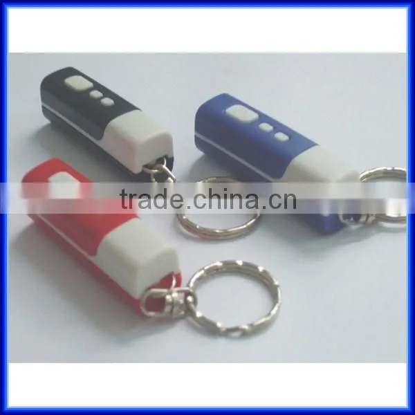 Novelty design easy carry portable mini digital lcd projector keychain clock