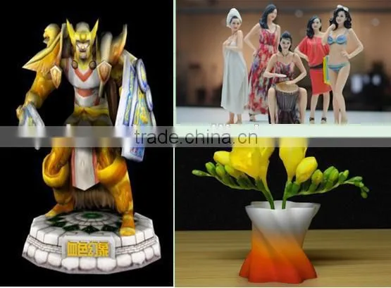 low price 3d fullcolor printer with photopolymer resin material