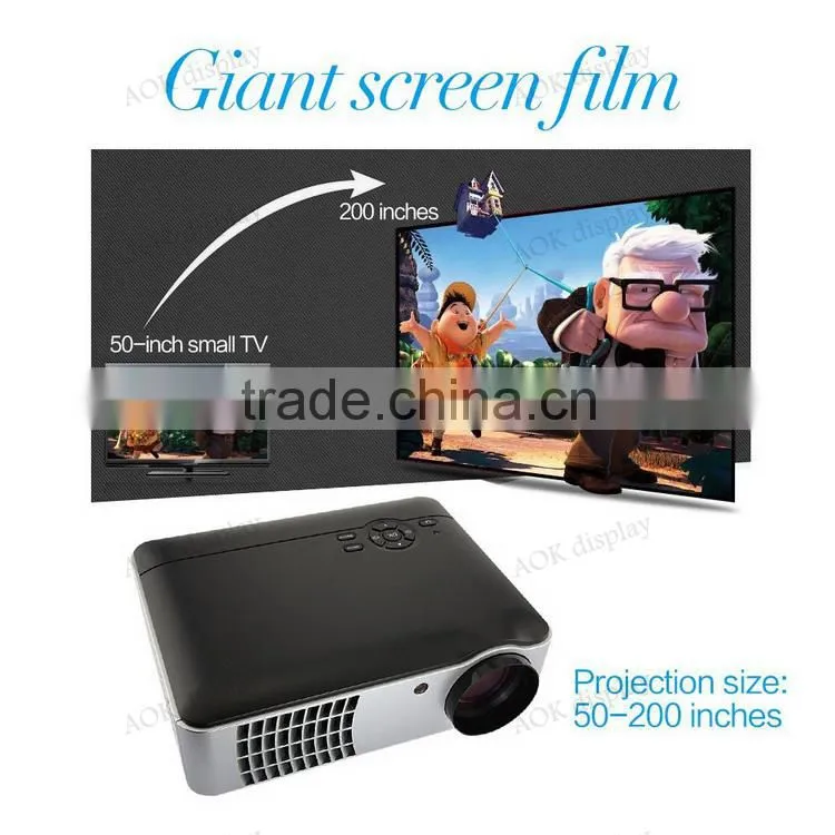 HD 1080p Home Office LED Projector LCD Multimedia Video System 4200 Lumens For Home Cinema Theater Games Education Business