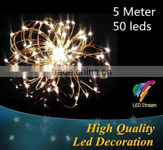 5M 50 leds Green starry string lights