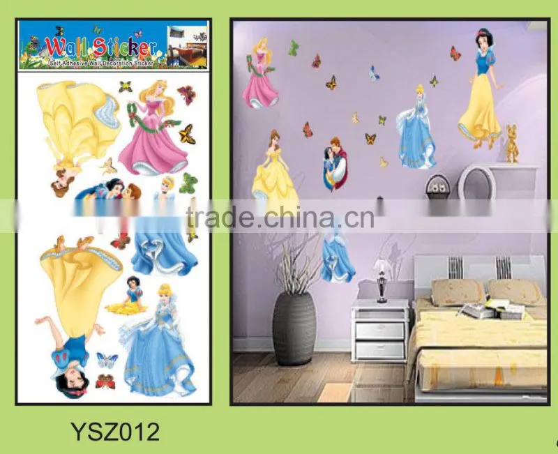 Eco-friendly non-toxic kids room decoration removable pvc 3d wall sticker