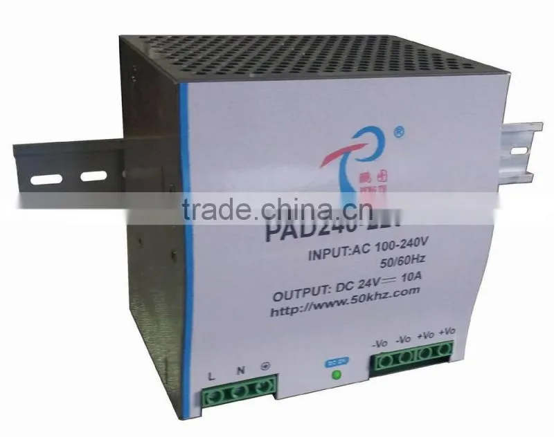 PAD240 Series 240W DC/DC din rail voltage converter