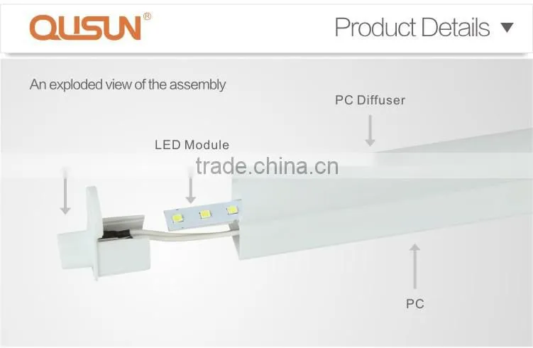 High Lumen Premium Integrated Fixture 1900lm 18W price led tube light t5