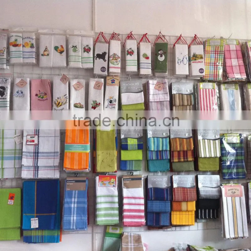 china wholesale factory direct cotton fabric waffle weave dish towel