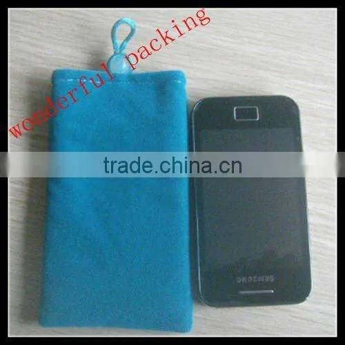 velvet mobile pouch