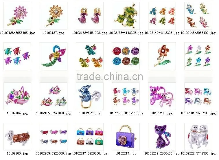 many styles! christmas animal metal brooch for girls