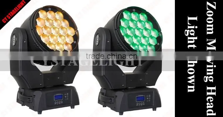 Stage Led Light 19x15W Rgbw Zoom B Eye K10 Moving Head Dj Light