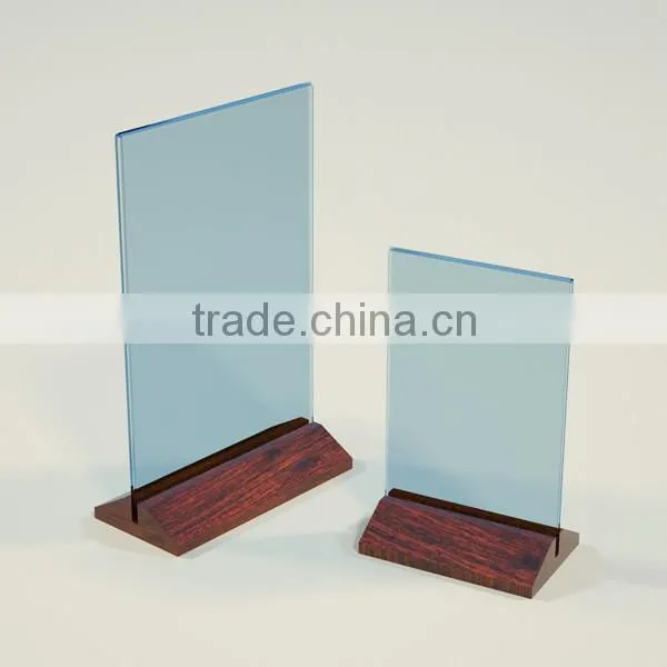 Custom colors transparent beautiful acrylic menu holder, sign holder
