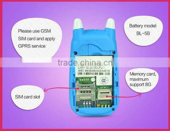 Hot sale kid mobile small safety tracker phone with geofence Q6 smart devices for kids