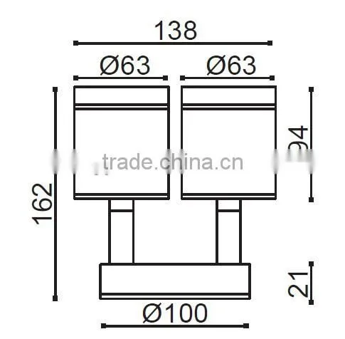 adjustable wall shine down light