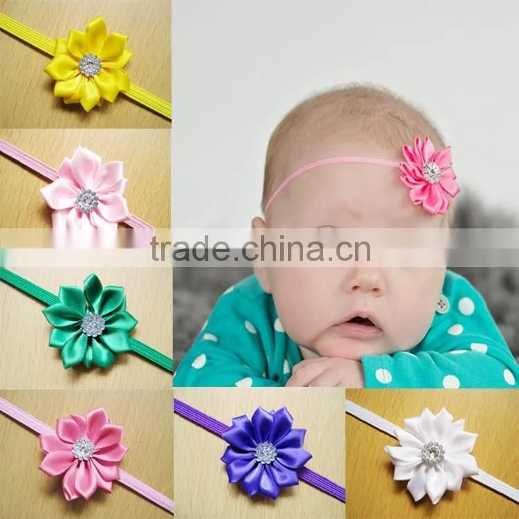 children pearls korean lily flower baby headband