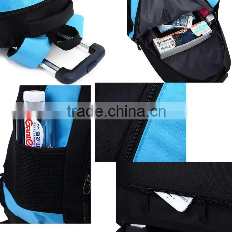 China New Style Wheeled Backpack School Trolley Bags BB021