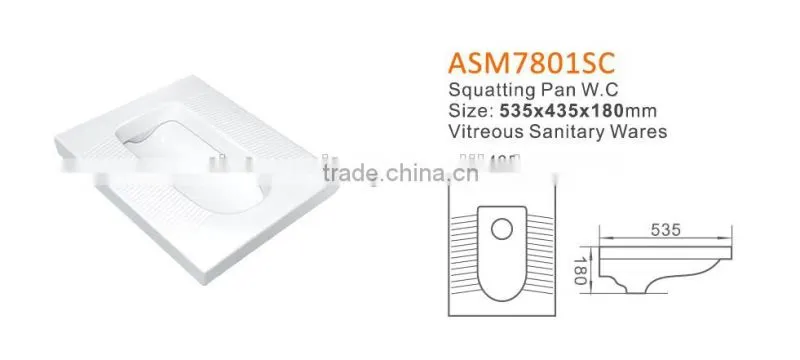 High Product Low Price Sanitary Ware Smart Squat Toilet Sizes