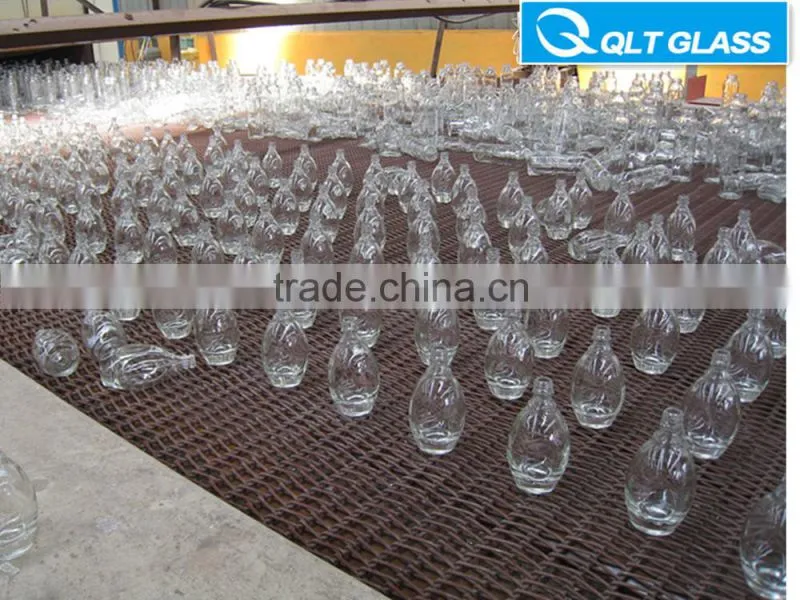 Round reed diffuser glass bottle decorative aroma diffuser bottle