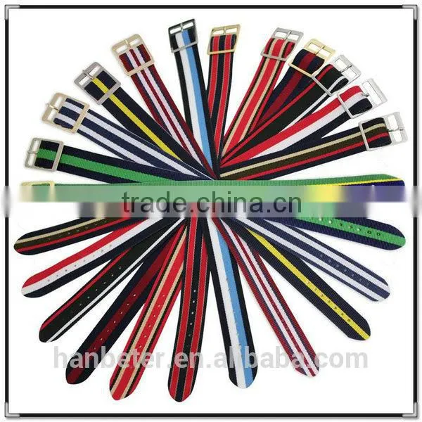 PVD buckle high quality fashion nato band adjustable custom watch band parts