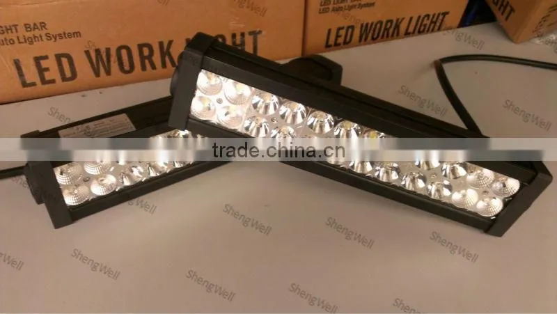 ShengWell Auto led light bar 13 inch 9-32v DC 72w IP67 Flood/Spot/Combo 72w Epistar led light bar