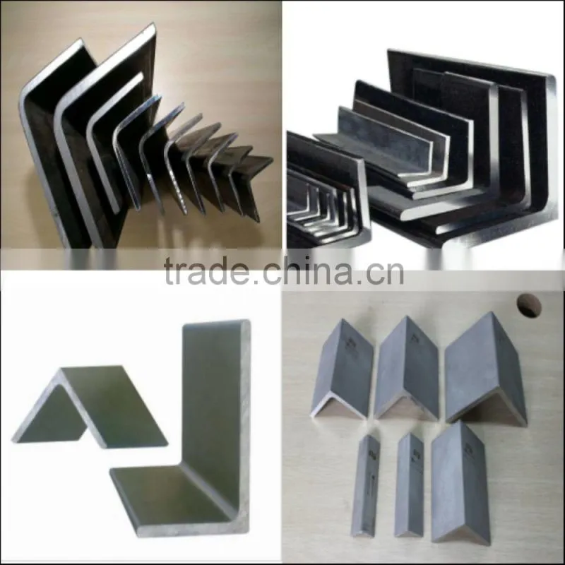 China Supplier steel window profile 50x50x5 angle bar in SS400