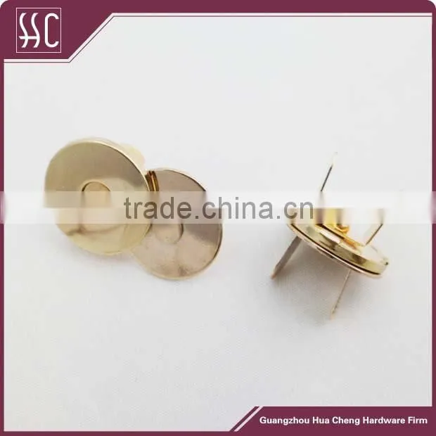 sewing handbag cloth accessory metal magnetic button bag hardware Guangzhou China