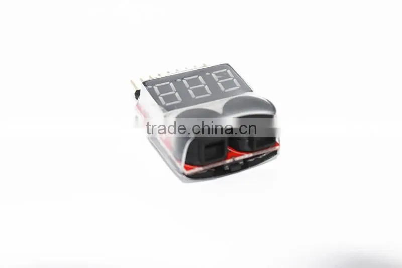 Low Voltage airplane Battery alarm Buzzer Alarm 1-8S Lipo/Li-ion/Fe Battery Voltage 2 in 1 Tester