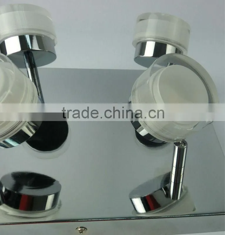 2015 New design four lights Acrylic LED ceiling light 12 W in Guangdong
