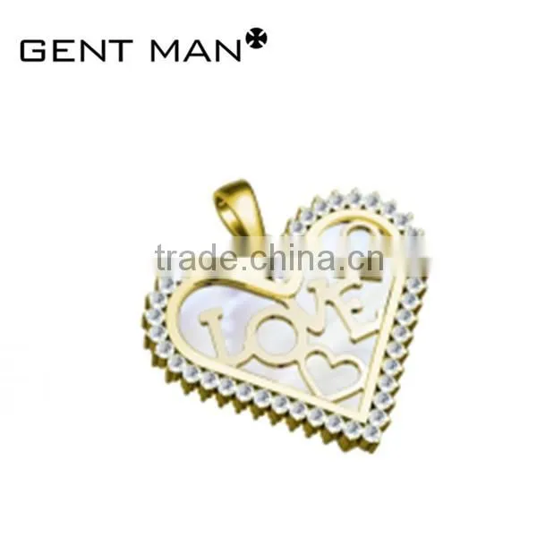 hot selling plated rose gold pendant design beautiful jewelry pendant necklace