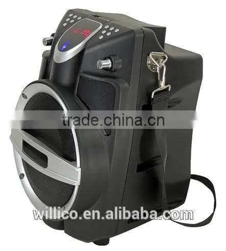 WILLICO 6.5" active battery speakers with bluetooth,USB,SD input ,speaker portable WMS-6