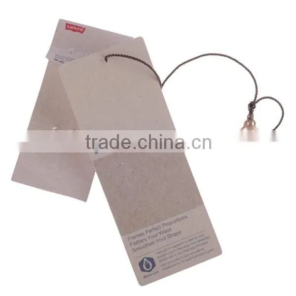 Printed craft paper hang tag for jeans