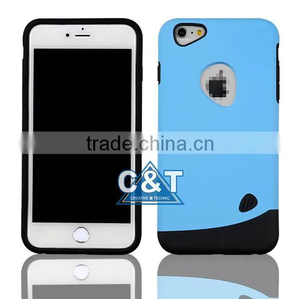 C&T Whole lastest fashionable design mobile phone cover hybrid case for iphone 6